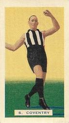 1934 Hoadley's Victorian Footballers #18 Syd Coventry Front